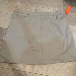 HEARTS OF PALM WOMAN WOMENS TAN SKORT NEW 16W